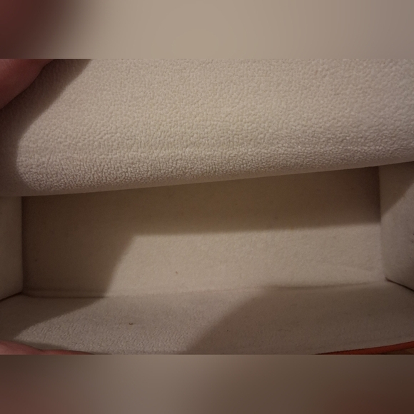 EUC Tory Burch Hard Orange Saffiano Leather & Silk Sleeve Glasses Sunglass Cases - Picture 3 of 11